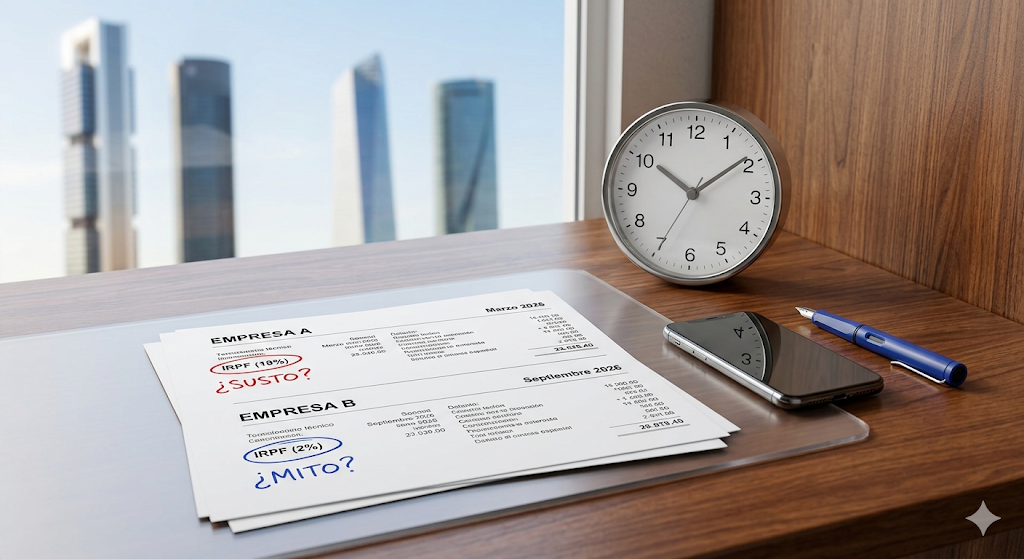 Mito de los dos pagadores e IRPF en la nómin